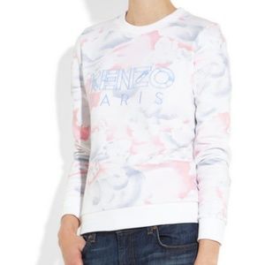 KENZO Paris Cloud Print Cotton Sweatshirt MEDIUM